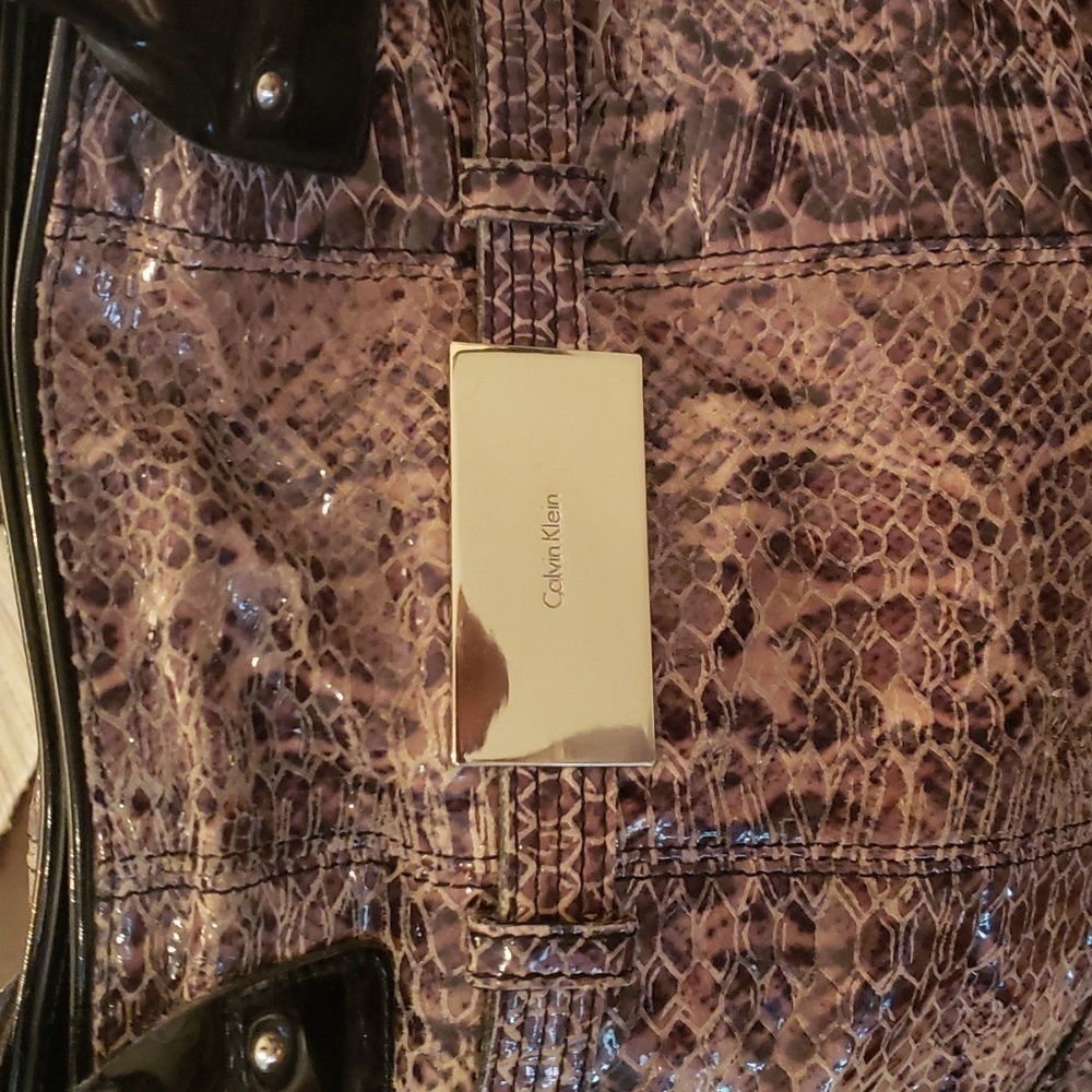 Calvin Klein Python Print Handbag - image 2